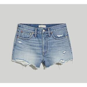 Madewell Relaxed Denim Shorts in Renfield Wash Destructed Edition Blue 10 / 30